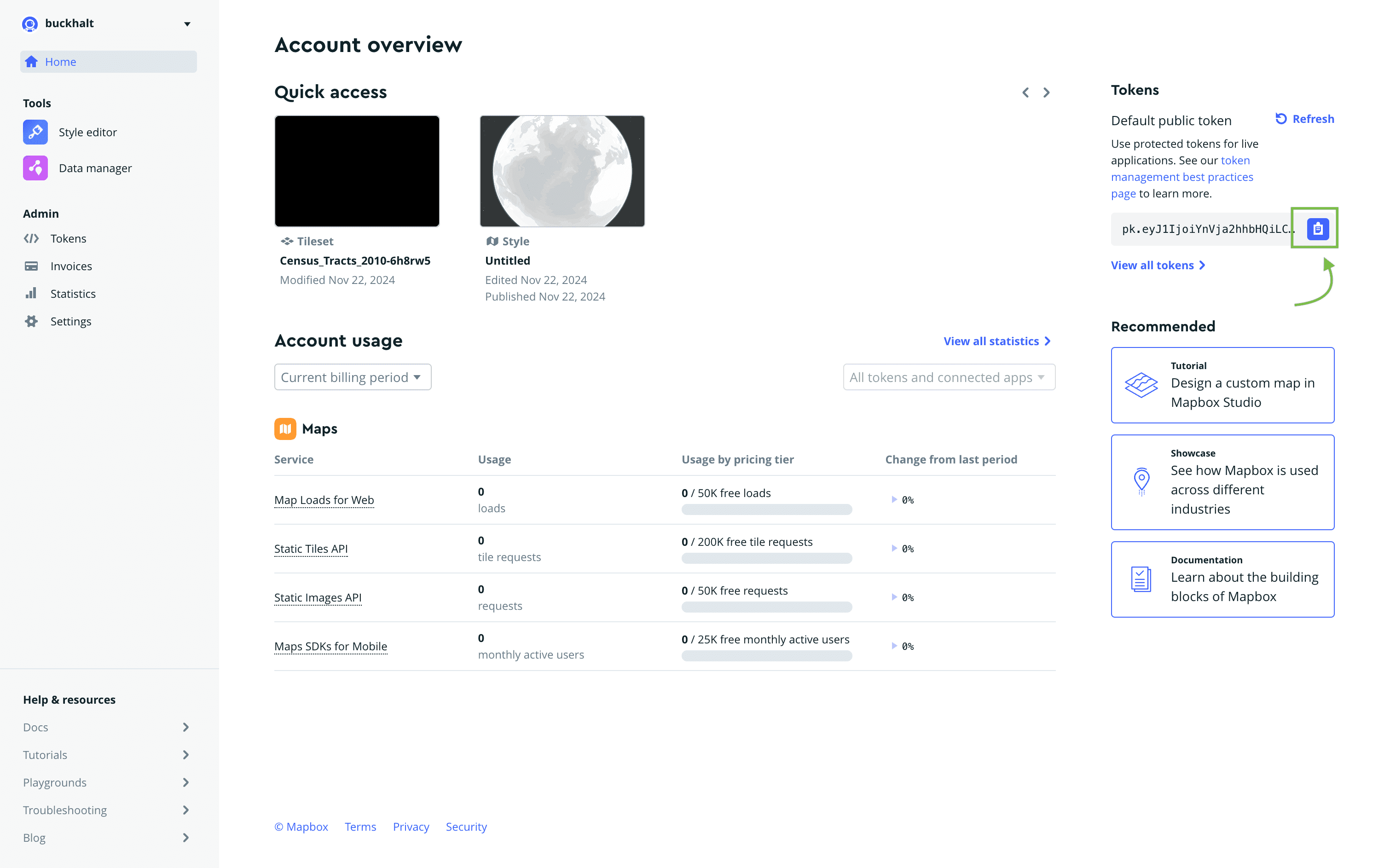 Mapbox Token